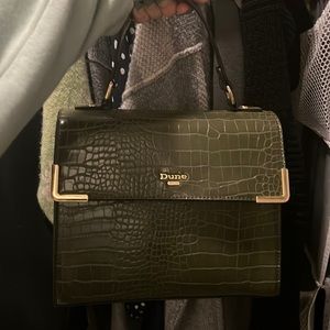 Forest green purse by Dune